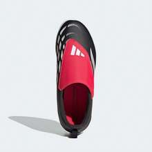 Adidas 幼儿男童 PREDATOR CLUB VEL TF J 足球鞋，低帮 KI8867 - 黑與白 - 查看 4