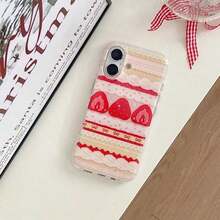 Cute Sweet Girl Series Cream Strawberry Cake Lace Bowknot Shockproof Protective Phone Cover Case For 17 16 15 14 Pro Max.Christmas Accessories.2026HOT Fall An Excellent Gift For Friends Cover De Rilakkuma Gifts Gifts For Men Girlfriend Or Boyfriend Pink Christmas 14 Cases Case For 17 Pro Max Gifts For Women 16 Pro Max Case Bear Phone Case Phone Cases 14 Y2k Phone Casecheetah Print Add A Festive Touch  13 Case Holiday Special Offer Waterproof Anti-Fall Scratch Resistant  16 Case Phone Cases Minimalist New Style Holiday Gift  17 Pro Case  17 Pro Max Ldeal Holiday Present Holiday Special Offer Exquisite Customizable Things Genycase Great For Holiday Parties Valentine's Day Gifts Popsoket  Case  17 Pro Case - 粉色 - 查看 4
