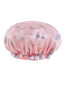 Double-Layer Shower Cap, Home Bath Head Cover For Women, Winter Bathing Cap, Children's Hair Cover, Kitchen Oil-Proof Hair Mask, Ear-Protecting - Basic model - View 7