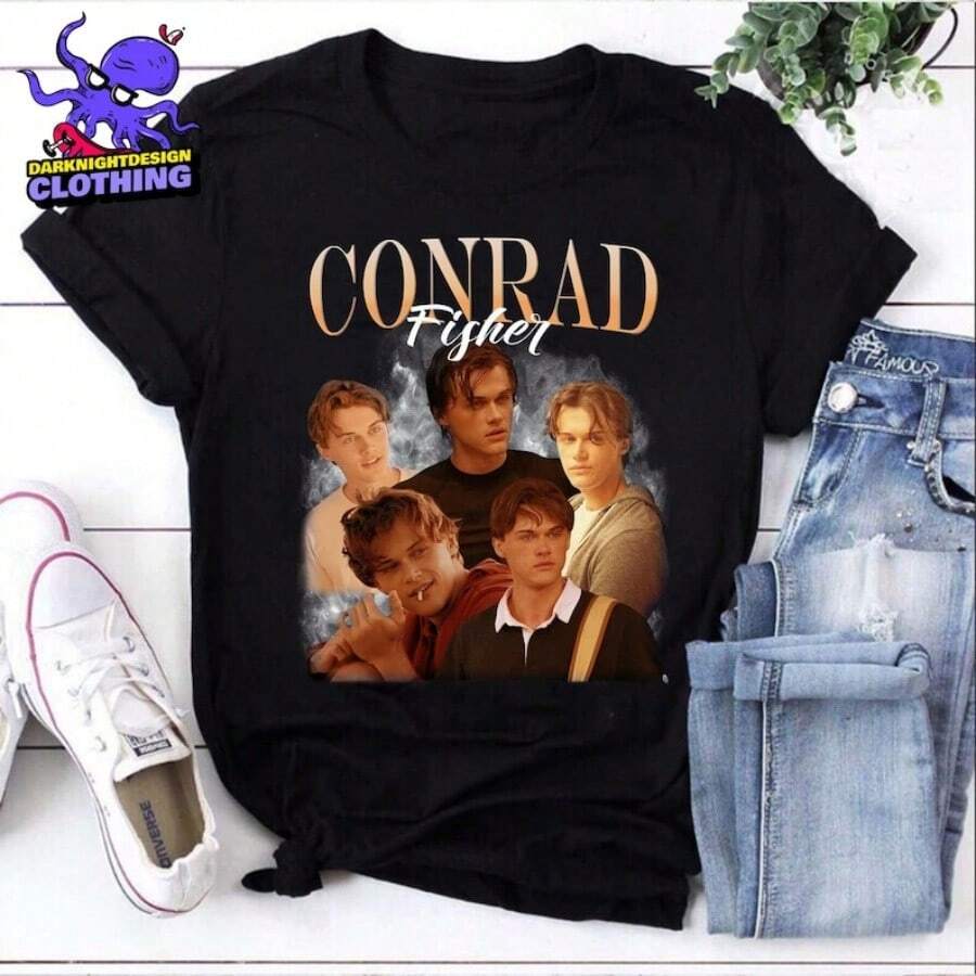 Conrad Fisher Bootleg Shirt, Team Conrad Cousins Beach T-Shirt, Summer Romance, TSITP Everyday Wear, - 黑色 - 查看 1