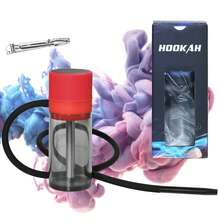 Mini Portable Hookah Travel Set - Compact Shisha Kit With Silicone Hose, Coal Tongs, On The Go Water Pipe - one-size - View 9