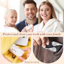 1-Pack Dental Floss Picks Holder Dispenser Portable Travel Floss Picks Box Adult Toothpick Storage Box Suitable For Travel And Business Trips - 1PC - Random Color - View 9