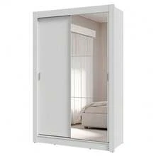 Ropero Closet Madesa Vivare Plus 2 Puertas 1 Espejo Color Blanco - Blanco - Ver 2