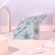 1个带笔槽的多角度磁吸支架保护套，支持自动休眠/唤醒功能，可爱平板电脑保护套，兼容Pro/Air/三星Galaxy A9/S9/S7/S10+/小米Pad/5/6/7 - 彩色 - 查看 10