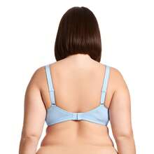 Curve Muse Sujetadores de cobertura total con encaje, sin aros y sin forro para mujer de talla grande - Azul estrellado, cornejo rosado (paquete de 2) - Ver 5