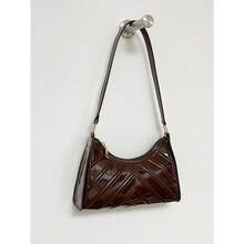 Artificial Patent Leather  Bag - 巧克力棕 - 查看 2