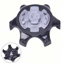 14pcs Durable Black Golf Spikes, Enhance Traction And Performance, Golf Equipment, Golf Accessories, Suitable For All Shoe Types, Applicable For Golf Course, Lawn, Sand, Turf, Lawn Maintenance, Durable Structure, Sports Equipment, Sports Enthusiasts Accessories, Golf Shoe Accessories, Golf Accessories, Golf Auxiliary Training Tools! - Multicolor - View 9