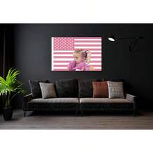 Custom Photo Pink American Flag Personalized Tapestry Design Your Image Funny Flag Tapestry Bedroom Decor, Pink American Flag - 1PC - Xem 9