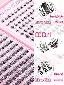 264pcs Complete DIY Lash Kit | 10+ Styles, Glue, Remover & Application Tools- Includes False Lashes, Glue, Remover, Tweezers & Brush, Professional & Beginner Friendly, Easy Home Use,Eyelash Starter Kit For Beginners: All-In-One Set With Lashes, Adhesive - Black - View 3