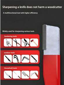 1pc Professional Manual Kitchen Knife Sharpener With Non-Slip Handle, Durable For All Knife Types, Including Garden Shears - Multicolor - View 7