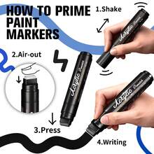 FLYSEA Black And White Set Large Liquid Chalk, 3-In-1 Tip Can Be Used, Can Be Washed And Erased, Suitable For Glass Board, Blackboard, Window, Mirror, Car Windshield; Suitable For Office Workplaces, Coffee Shops - Sets - View 11