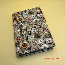 1pc Handmade Classic Daisy Fabric Book Cover, Notebook Journal Fabric Book Sleeve, Gift For Book Lovers And Couples - Single Piece - View 11