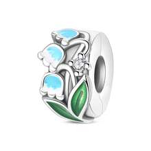 1 Silver Plated Angel Flower Safety Chain Buckle Pendant Suitable For Original 3mm Bracelet Bracelet DIY Bead Women's Fashion Jewelry Holiday Birthday Gift - Multicolor - View 15