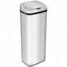 Automatic Trash Can With Sensor, Kitchen Waste Bin, Stainless Steel, 50/68L, Silver (50L) - Silver - View 9