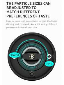 1pc Automatic Pepper Grinder, Adjustable Spice Grinder, Electric Seasoning Mill, Requires 2 AA Batteries, Kitchen Tool - Multicolor - View 5