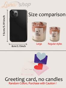 1pc Coffee Cup Shaped Candle (Iced Coffee/Caramel Latte) - Long-Lasting Plant-Based Fragrance, Suitable For Living Room/Bedroom Relaxation, Candle Holder | Home Decor, Ramadan/Valentine's Day/Carnival/Easter/Party Gift, Wedding Accessory, Gift For Coffee Lovers, Unisex - Multicolor - View 5