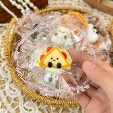 Serie de Squishies de Comida Miniatura, de Silicona, de Rebote Lento, Altamente Atractivos - Regalo de Cumpleaños, Regalo de Vacaciones, Regalo Perfecto [Color de Cadena Colgante Aleatorio] - Multicolor - Ver 7