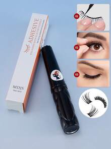 1 lọ keo dán mi chuyên nghiệp màu đen 6ml, độ bám dính cao và khô nhanh, giữ được 48-72 giờ, không chứa latex và formaldehyde, đa năng dùng cho mi giả dạng dải, mi giả dạng chùm và mi giả riêng lẻ, bộ dụng cụ trang điểm tự làm dành cho mắt nhạy cảm và người mới bắt đầu. - màu đen - Xem 13