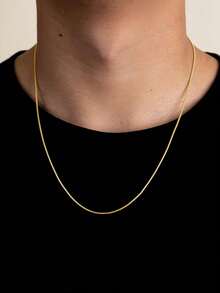 FOREVER QUEEN 1pc 925 Sterling Silver 0.75mm Snake Bone Chain, Jewelry Gift & Party Decoration For Women - Snake Bone Chain - View 3