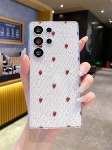 1个草莓波点图案安卓手机壳，精准开孔摄像头保护，适用于三星 Galaxy S25 Ultra/Galaxy S24 Ultra/S24/S23 Ultra/A56 5G/A55 5G/A52s 5G/A26 5G、Nothing、Pixel、INFINIX、小米 Redmi 等手机。 - 彩色 - 查看 4