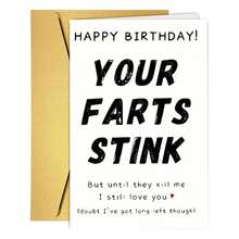 1Pc Fun Birthday Cards, Suitable For Boyfriends, Husbands, Girlfriends, Wives, And Fiancé , Birthday Cards For Him Or Her, Humorous Birthday Cards With Envelopes, Gifts For Women And Men - Multicolor - View 4