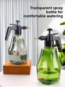 1pc Pressurized High Pressure Watering Can, Household Sprayer Bottle For Plant Watering - Multicolor - View 2