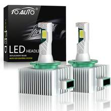 TOAUTO 2个150W 60000LM D1S D3S LED汽车大灯灯泡 D2S/R D4S/R涡轮增压灯 冷白光 汽车灯 即插即用 - A - 查看 13