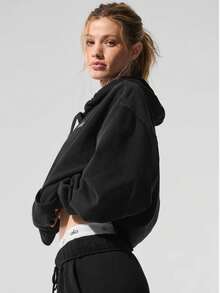 Alo Yoga Accolade Hoodie (Unisex) - màu đen - Xem 4