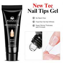 MSRUIOO 1/2/3pcs 20ml Solid Nail Gel - Long-Lasting Durable Solid Hard Gel, Non-Sticky, UV LED Curing, Suitable For Nail Salon And Home Use, Transparent Acrylic Solid Nail Glue, Applicable For Nail Tips, False Nails, Nail Extensions - Strong Adhesion, Easy To Operate - Q57040 - View 4