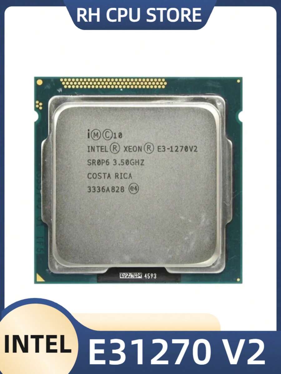 Intel Xeon E3 1270 V2 1270V2 3.5GHz Quad Core CPU Processor SR0P6 LGA 1155 - Beige - View 1