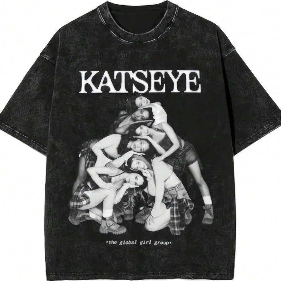 Katseye Tour Shirt - Black - View 1