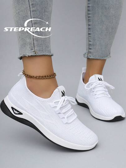 STEPREACH New Women Sports Shoes Casual Sneakers Mesh Breathable Comfortable Non-Slip Lightweight Slip-On Driving Shoes