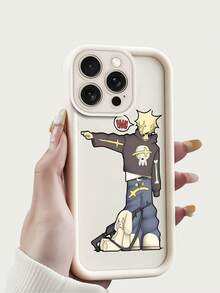 Funda protectora con ranuras profundas para iPhone 15 Pro Max, 16 Pro Max, 11, 12, 13, 14 Pro Max, 14 Plus, 15 Plus y 16 Plus; recortes de silicona suave para proteger la cámara; diseño de niño de dibujos animados - Burdeos - Ver 7
