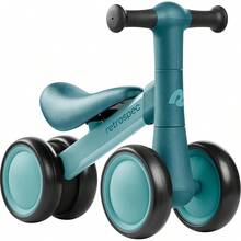 ¡Recomendado! Bicicleta de equilibrio para bebés Retrospec Cricket 2 con 4 ruedas - Juguete de aprendizaje  para edades de 12 a 24 meses - Juguete para niños pequeños resistente a los arañazos para uso en interiores y exteriores con límite de dirección y agarres suaves - ¡Producto estrella de la temporada! - Blue Ridge - Ver 8