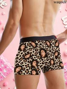 1 chiếc quần boxer nam in hình theo yêu cầu, có 9 kích cỡ từ XXS đến XXXXL, in ảnh cá nhân hóa, quần lót dài lãng mạn ngọt ngào dành cho nam giới, quà tặng cho các cặp đôi, kỷ niệm, đám cưới, bạn thân, bạn trai/chồng. - màu đen - Xem 4