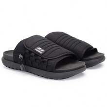 Asuna 3.0 Casual Polyester Lace-Up Outdoor Slippers - hitam dengan sol hitam - View 7