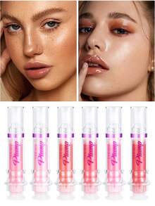 Hydrating Lip Plumper Gloss - Handaiyan Plumping Lip Oil, Long-Lasting Shine For Fuller Voluminous Lips - 多種口味 - 查看 9