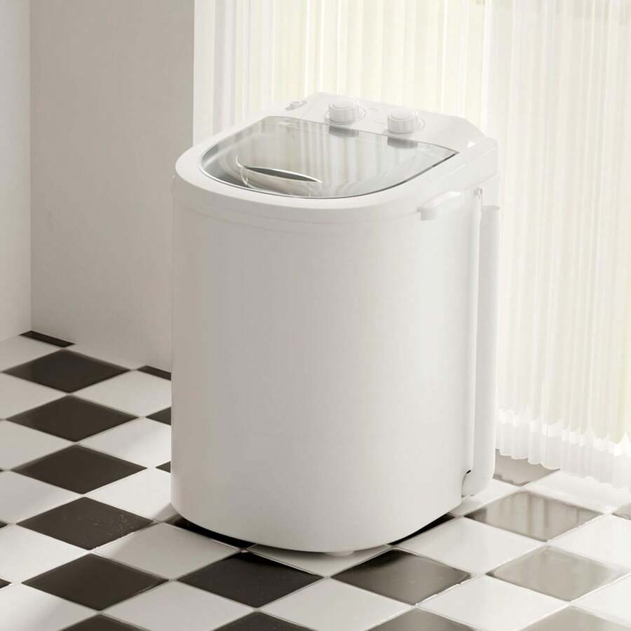 Portable Washing Machine, 5.5 Lbs Capacity, Compact Laundry Washer With Spin Tub & Drain Hose - Xem 1