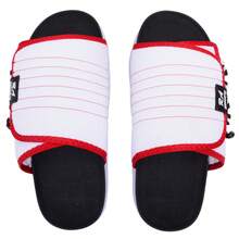 Asuna 3.0 Casual Polyester Lace-Up Outdoor Slippers - White With Red - View 4