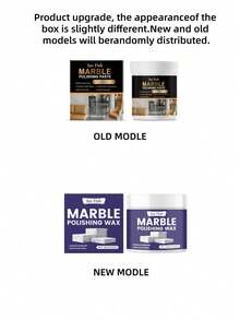 jakehoe 大理石抛光膏，厨房石英石台面划痕清洁剂，瓷砖去污增亮剂，有效防水防指纹，适合作为礼物送给家人和朋友，随机新旧版本 - 彩色 - 查看 10