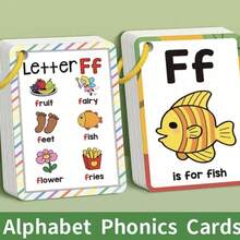 Alphabet Phonics Flashcards - 27 Pcs Letter Sound Learning Cards For English Phonics - A - View 5