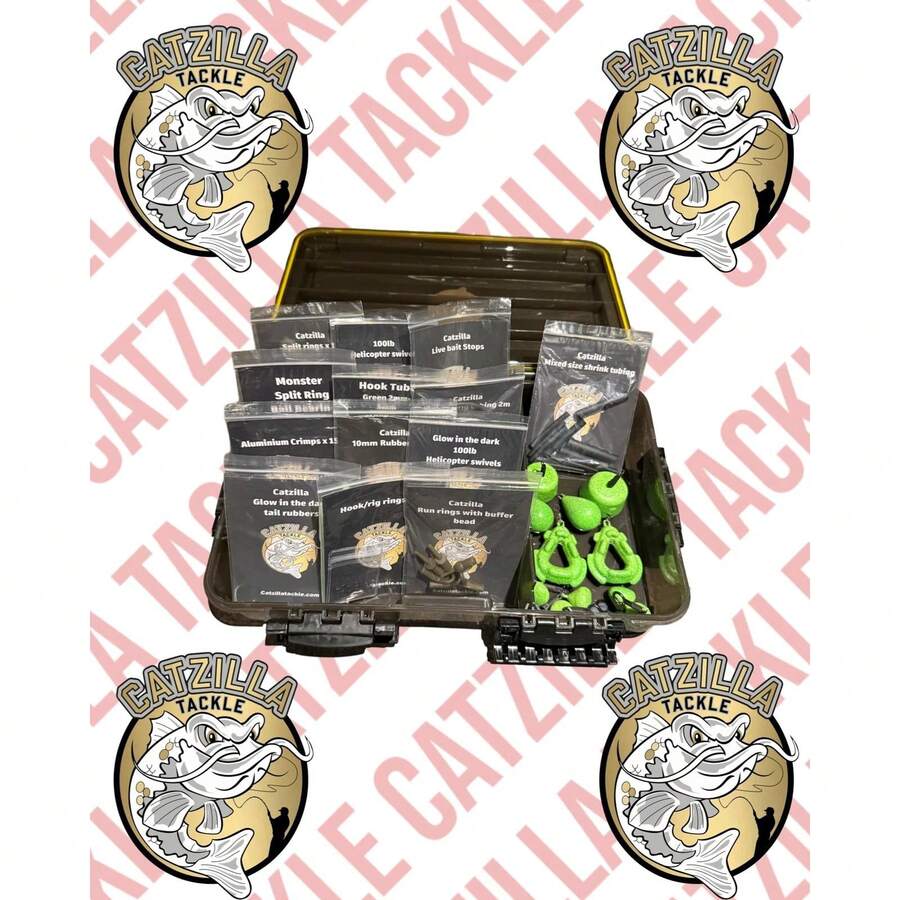 Catzilla Catfish Rig Making Kit With Tackle Box - Multicolor - View 1