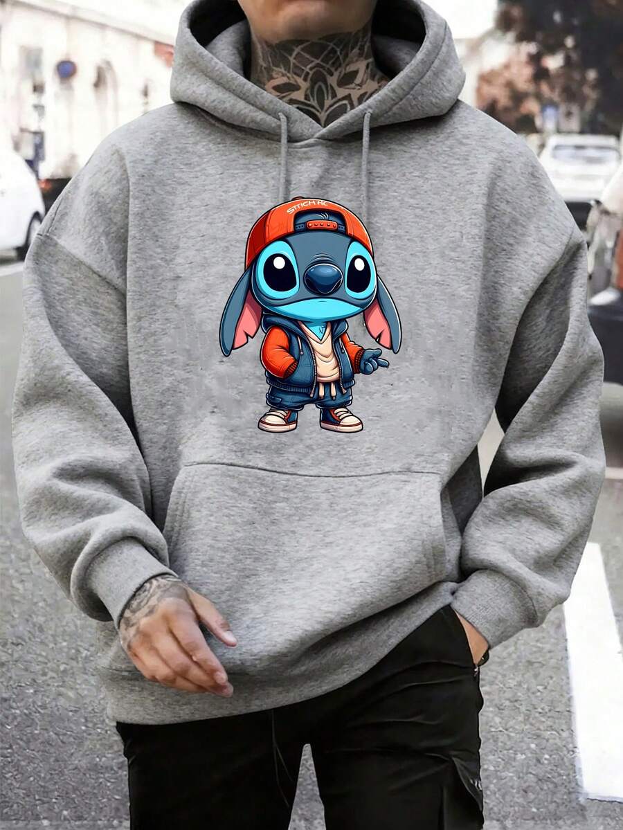Minnie Mouse Couple Outfits Men's Anime Hoodies For Anime Fans | Cool And Unique Designs With Vibrant Artwork | Geeky Fashion | Streetwear For Anime Lovers | Comfortable Sweatshirts | Perfect Gifts For Anime Lovers | Bold Casual Wear | Stylish And Eye-Catching Graphic Hoodies - Light Gray - View 1