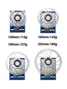 Disco de freno flotante ZRACE Z1 de 160 mm para MTB/Carretera con sistema de centro de bloqueo, con una fuerte disipación de calor - Plateado - Ver 7