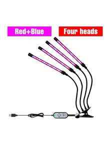 CanLing 5V USB Powered Full Spectrum LED Plant Growth Light With Clip, Dimmable, Waterproof, Suitable For Greenhouse, Tent, Hydroponics, Bonsai, Moss, Succulents, Vegetables, Flowers, Seedlings, Etc. Adjustable Gooseneck, Available In 1/2/3/4 Heads - Full Spectrum-lED Plant Grow Light With Clip - View 13