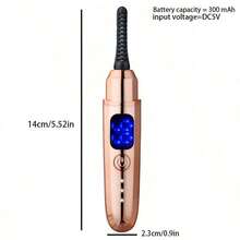 新款电动睫毛夹，三档温度可调，300mAh大容量电池，15秒快速加热，持久卷翘，带电量指示灯，女士佳礼 - 彩色 - 查看 6