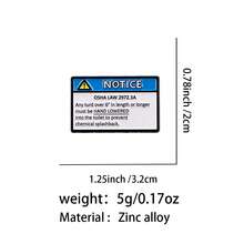 “我没想太多”珐琅徽章警示语录胸针松树翻领别针徽章背包服装配饰珠宝礼品 - 黑色 - 查看 14