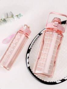 1Pc 2L Sports Kettle 2000ml Large Capacity Plastic Water Cup Gym Belly Cup Straw Space Cup Water Bottle Ton Ton Cup, Back To Campus, Outdoor Sports Trip. - Multicolor - View 10