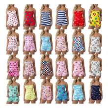 Kit Of 2 Baby Doll Shorts With Assorted Prints And Thin Straps. - Nhiều màu - Xem 9