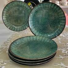 Tunisia Green Dinner Plate Set 29cm - Alleanza - Green - View 5
